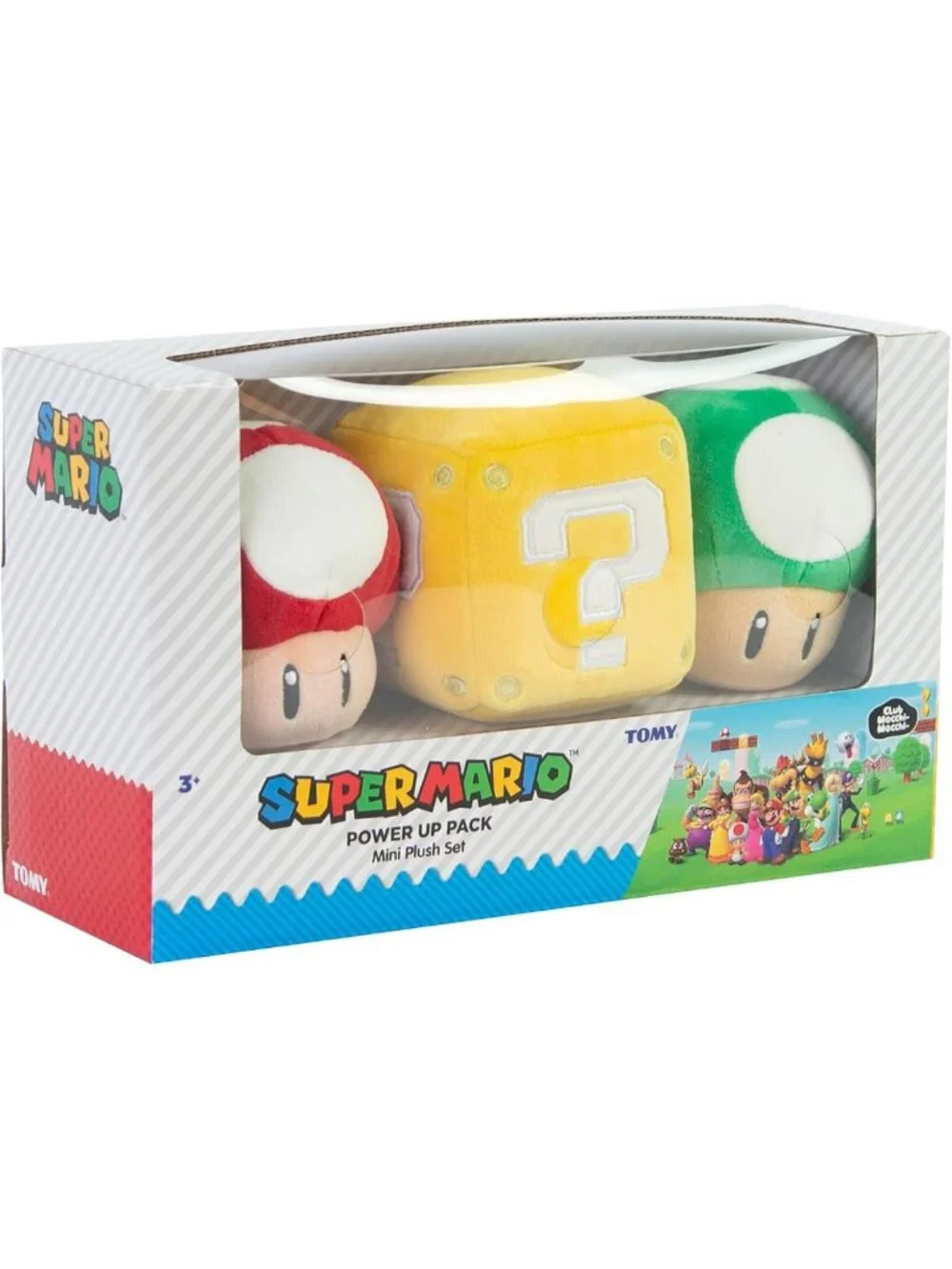 Super Mario Power Up Plush - Cute 3 Inch Collectible Stuffed Toy, Soft & Fun